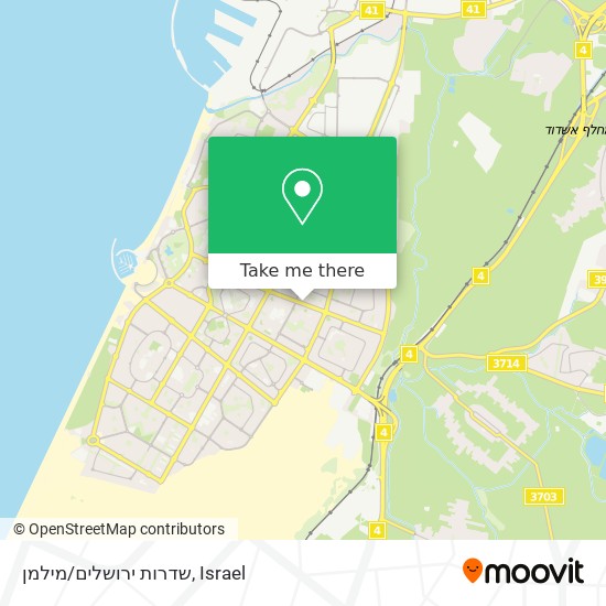 שדרות ירושלים/מילמן map