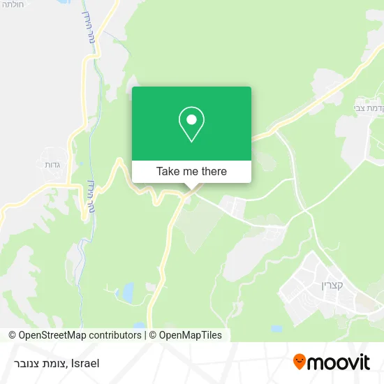 Карта צומת צנובר