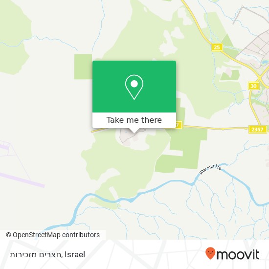 חצרים מזכירות map