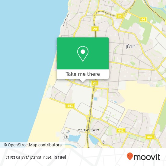 אנה פרנק/הקוממיות map