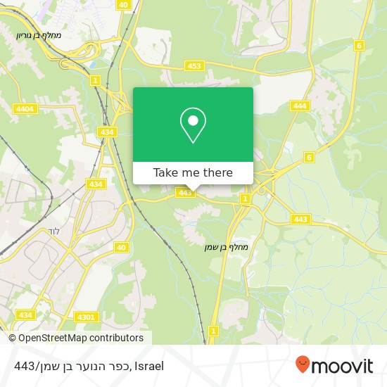 כפר הנוער בן שמן/443 map