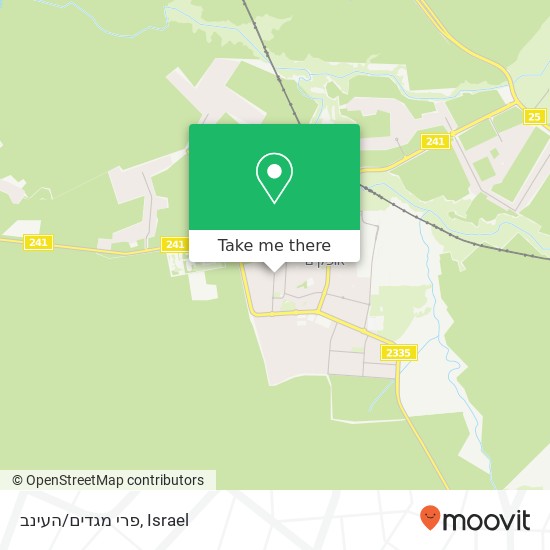 פרי מגדים/העינב map