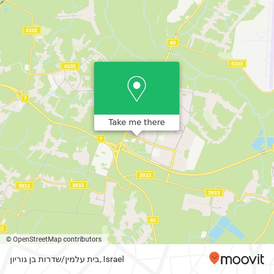 Карта בית עלמין/שדרות בן גוריון