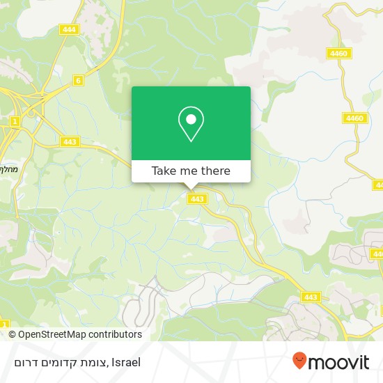 צומת קדומים דרום map