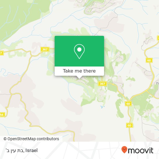 'בת עין ב map