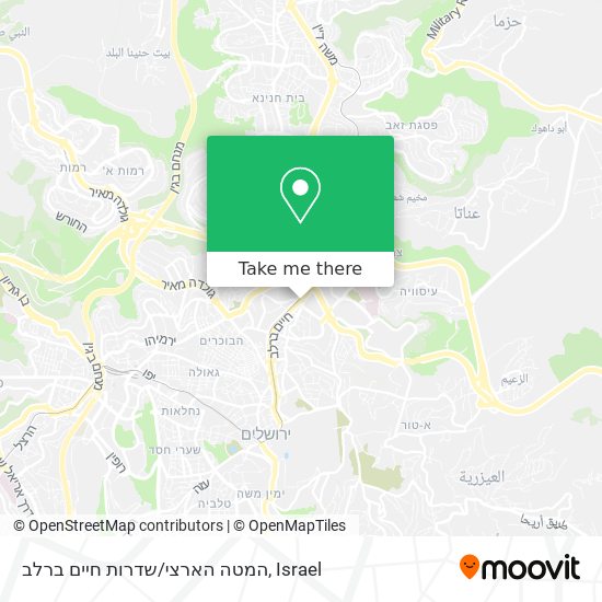 Карта המטה הארצי/שדרות חיים ברלב