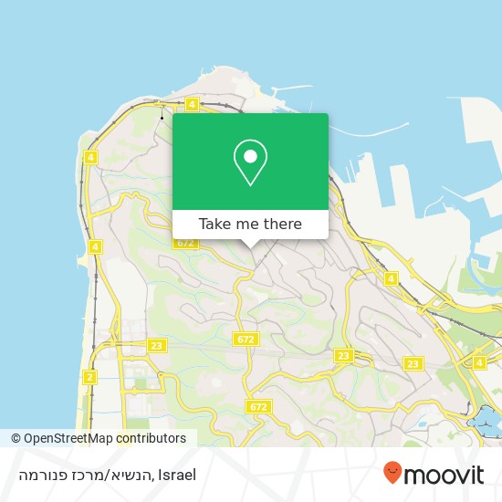 הנשיא/מרכז פנורמה map