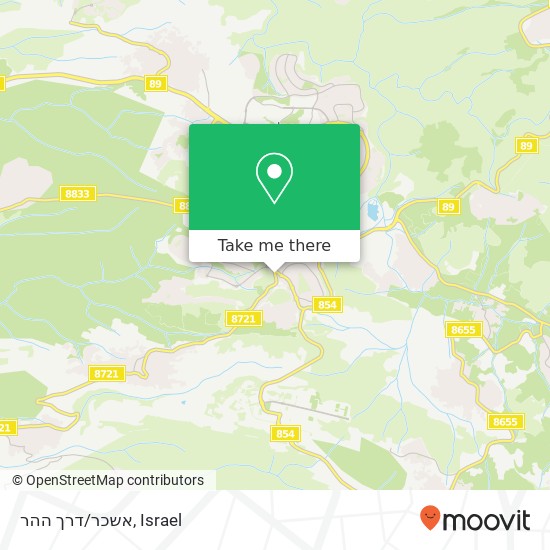 Карта אשכר/דרך ההר