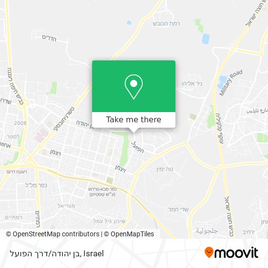 Карта בן יהודה/דרך הפועל