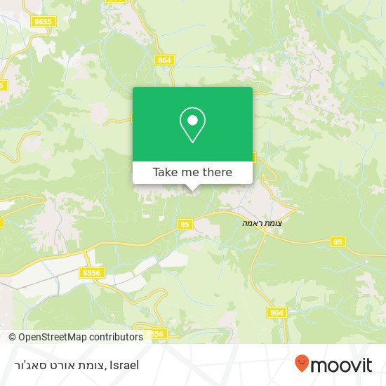 צומת אורט סאג'ור map