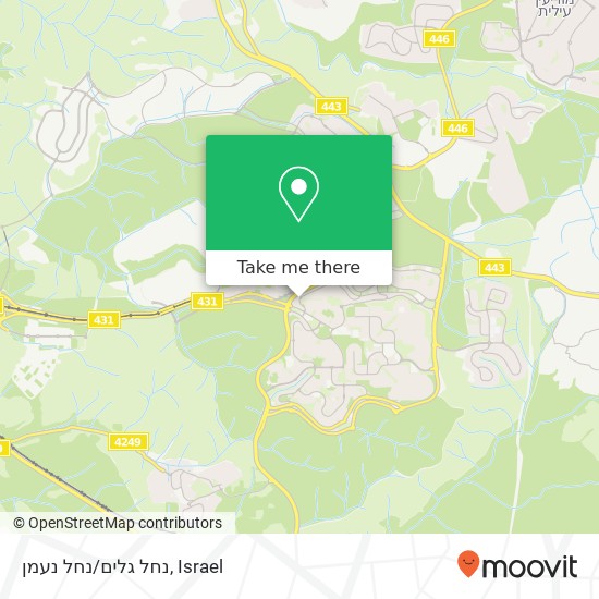 נחל גלים/נחל נעמן map