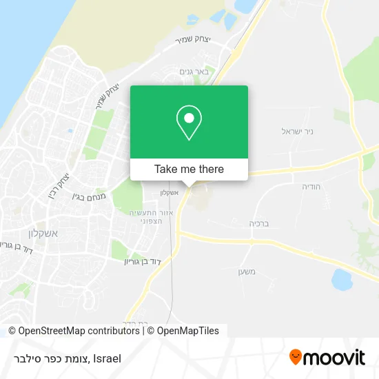 Карта צומת כפר סילבר