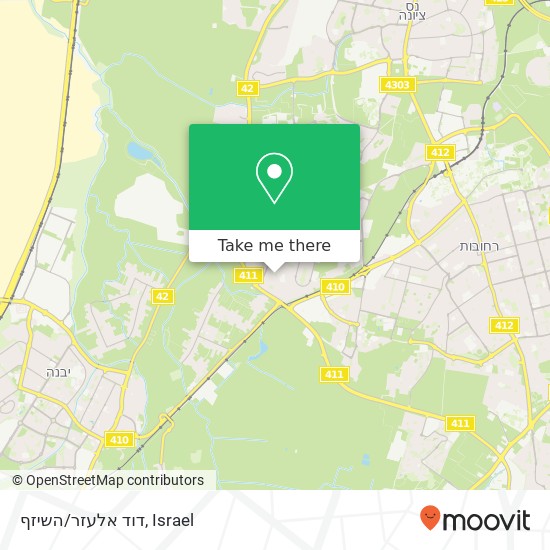 דוד אלעזר/השיזף map