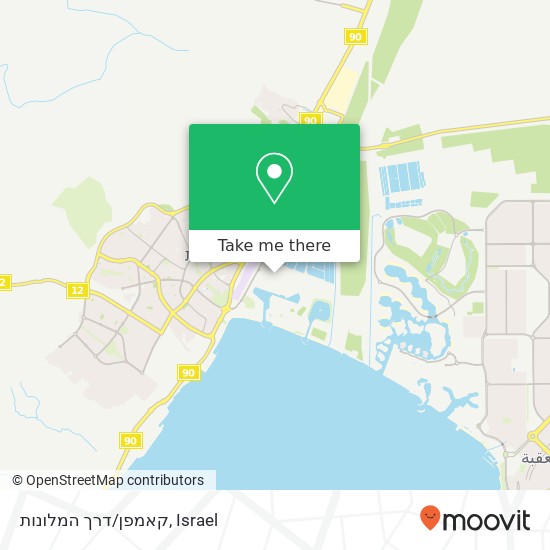 קאמפן/דרך המלונות map