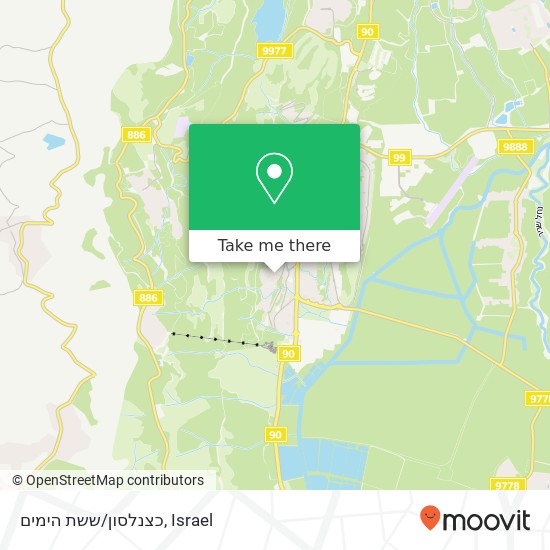 כצנלסון/ששת הימים map