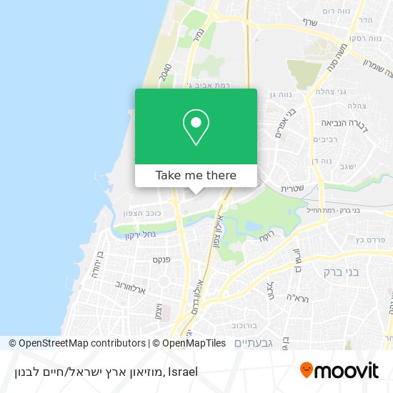 מוזיאון ארץ ישראל/חיים לבנון map