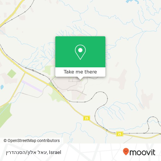 יגאל אלון/הסנהדרין map