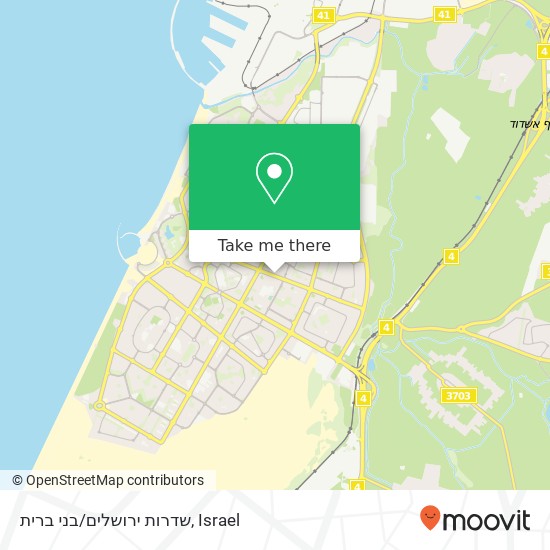 שדרות ירושלים/בני ברית map