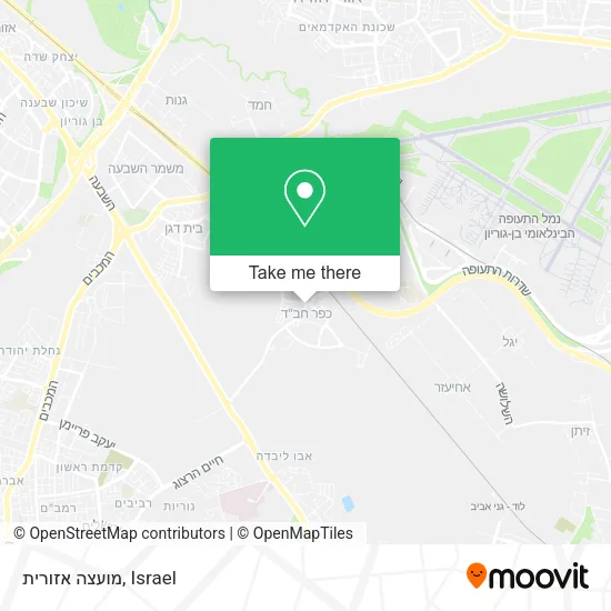 Карта מועצה אזורית