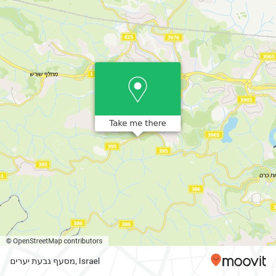 מסעף גבעת יערים map