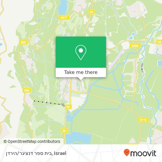 בית ספר דנציגר/הירדן map