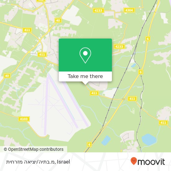 מ.בתיה/יציאה מזרחית map