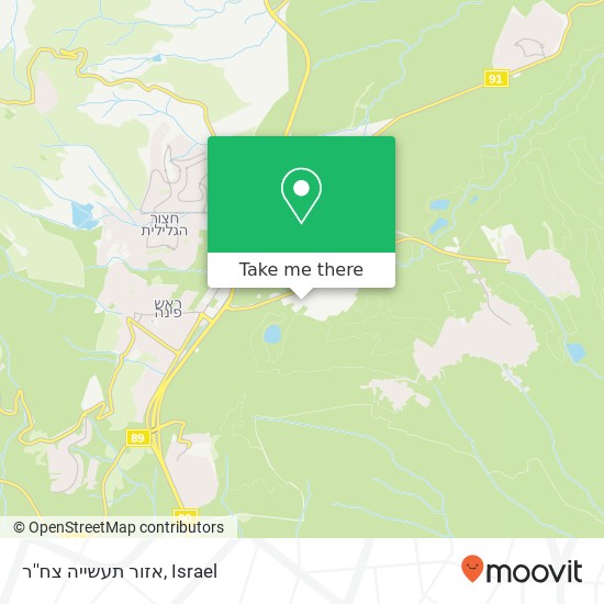 אזור תעשייה צח''ר map