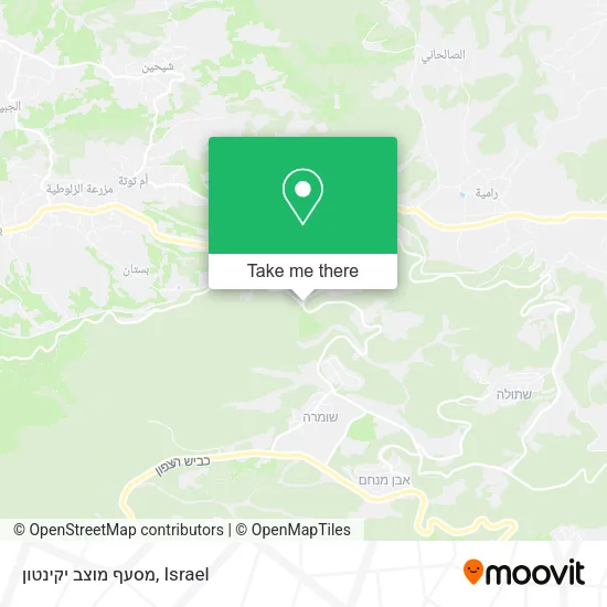 Карта מסעף מוצב יקינטון