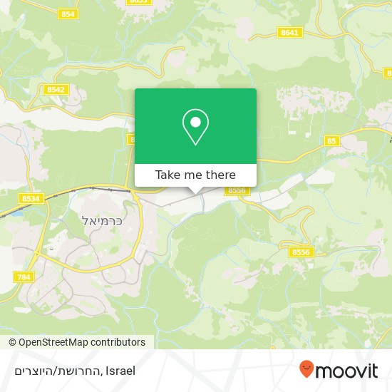 החרושת/היוצרים map