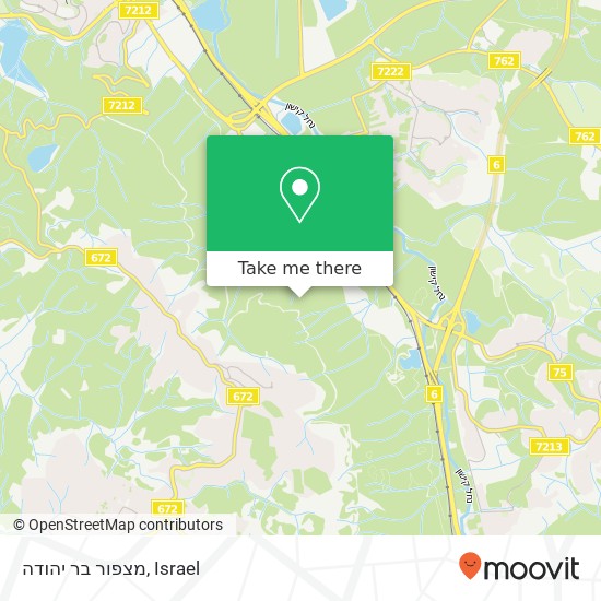 מצפור בר יהודה map