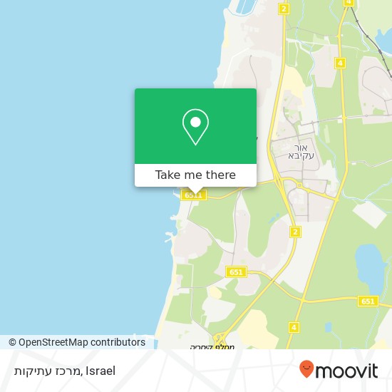 מרכז עתיקות map