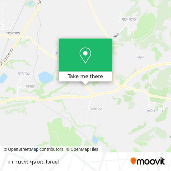 מסעף משמר דוד map