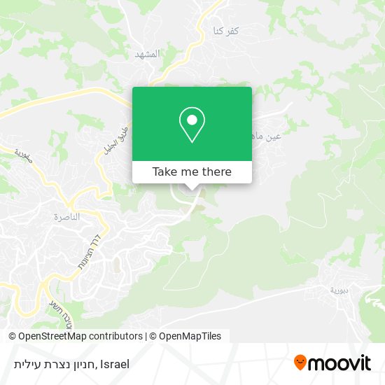 חניון נצרת עילית map