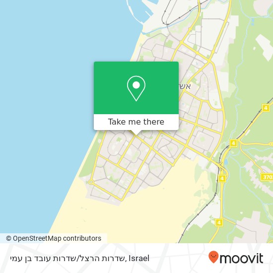 שדרות הרצל/שדרות עובד בן עמי map