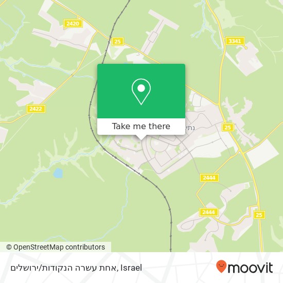 אחת עשרה הנקודות/ירושלים map