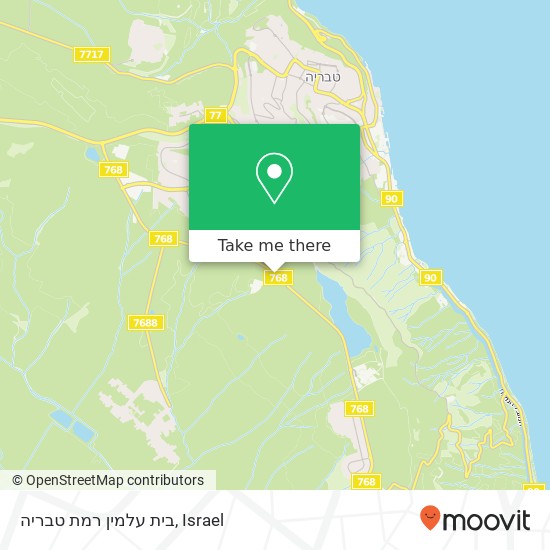 Карта בית עלמין רמת טבריה