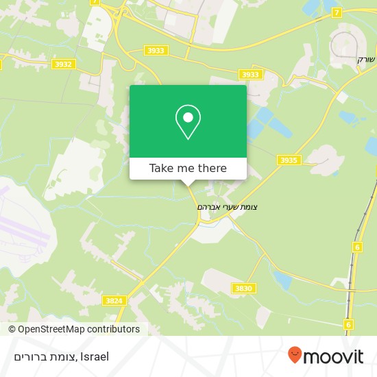 צומת ברורים map