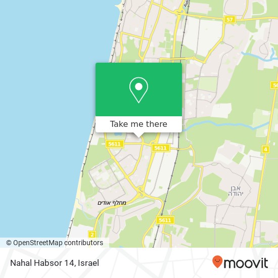 Карта Nahal Habsor 14