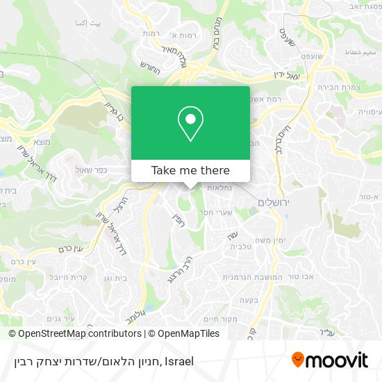 חניון הלאום/שדרות יצחק רבין map