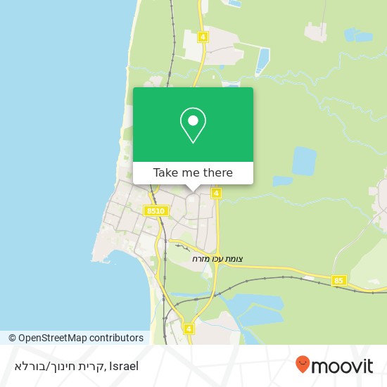 קרית חינוך/בורלא map