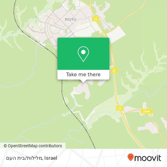 מלילות/בית העם map