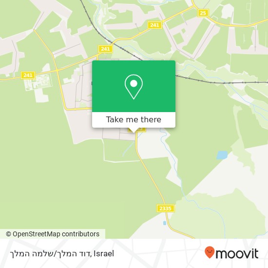 דוד המלך/שלמה המלך map