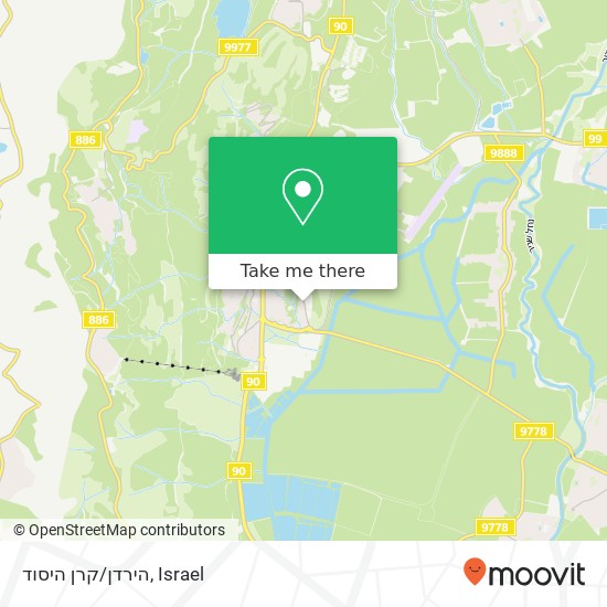 הירדן/קרן היסוד map