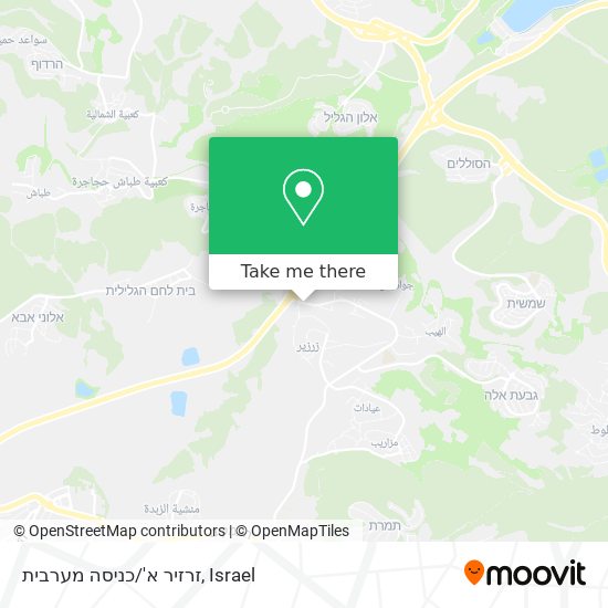 זרזיר א'/כניסה מערבית map