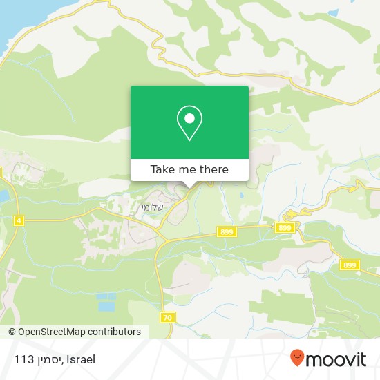 יסמין 113 map