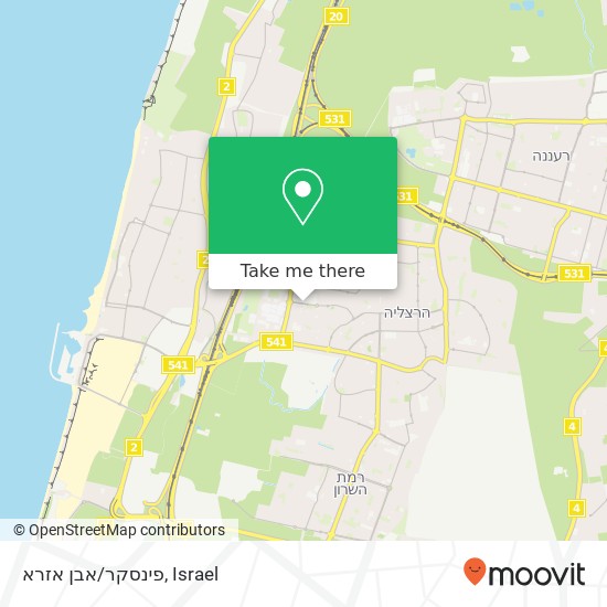 פינסקר/אבן אזרא map