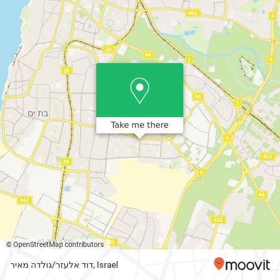 דוד אלעזר/גולדה מאיר map