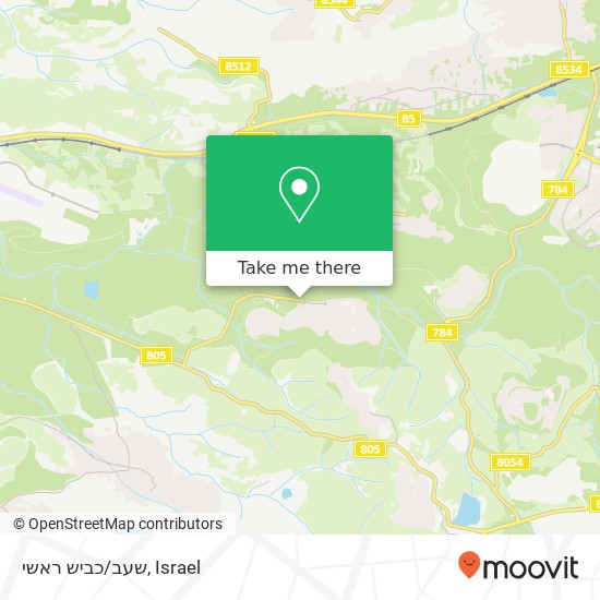 שעב/כביש ראשי map