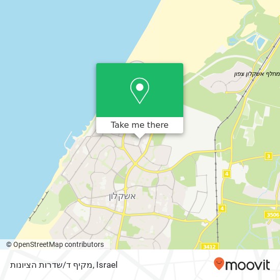 מקיף ד/שדרות הציונות map