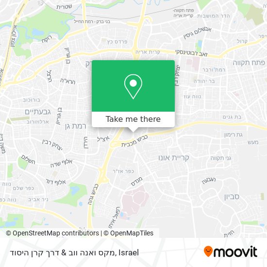 מקס ואנה ווב & דרך קרן היסוד map